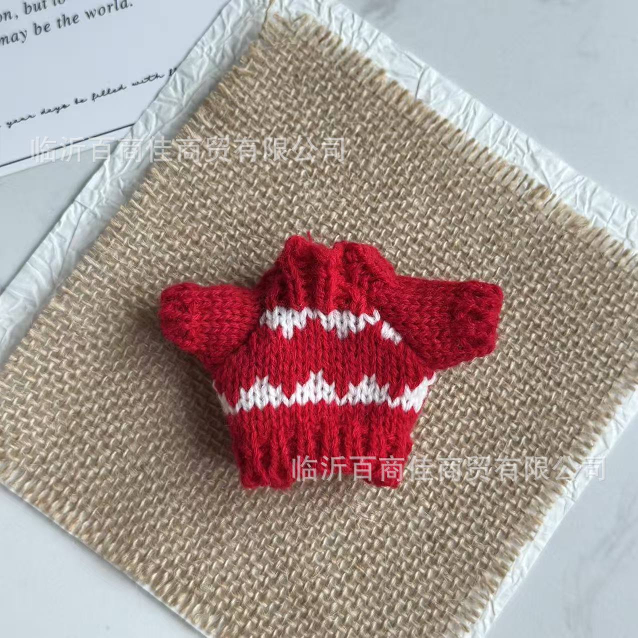 KT cat 14cm cotton doll clothing accessories labubu doll clothes West Highland Shirley Mei small sweater doll clothes
