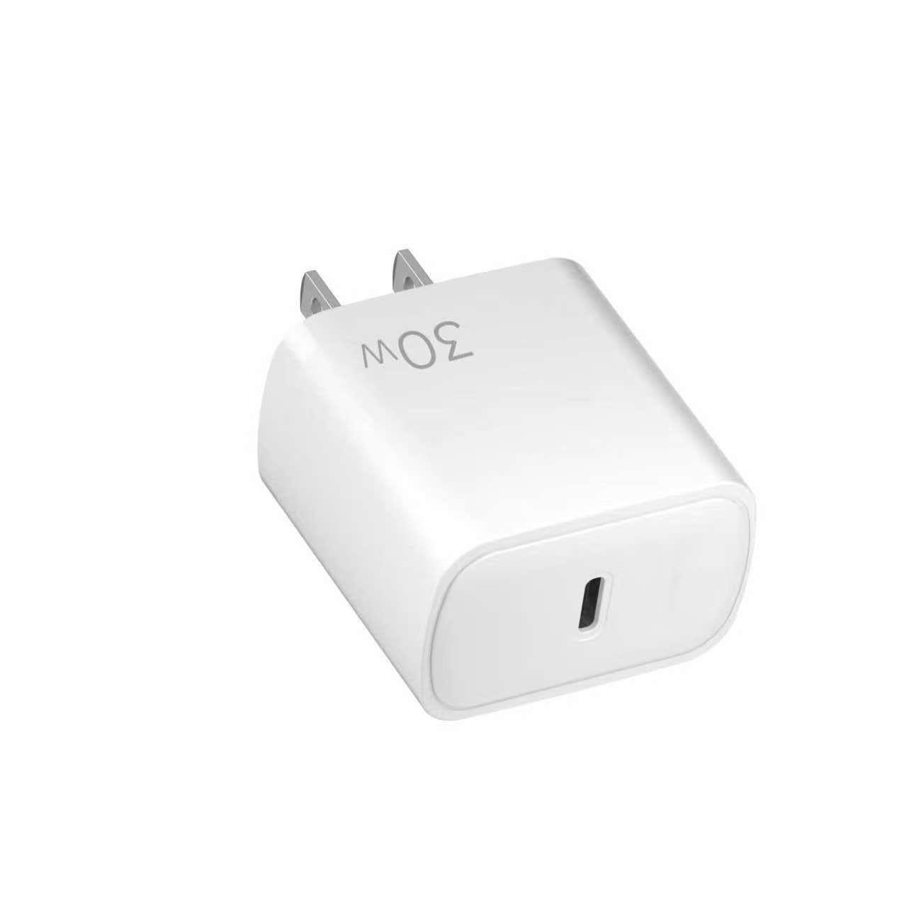 Certified PD Fast Charger 20/30W New Private Mold GaN Fast Charger A+C for Samsung Apple Phone Tablet