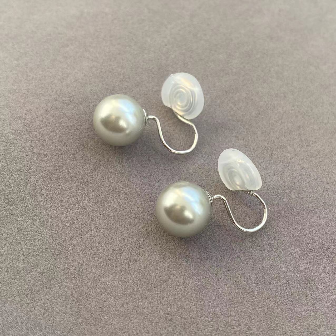fever pearl stud earrings for women S999 925 silver earrings ear accessories