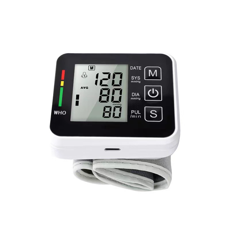 Wrist Blood Pressure Monitor Home Medical Automatic Electronic Measuring Instrument LED Wrist Blood Pressure Monitor