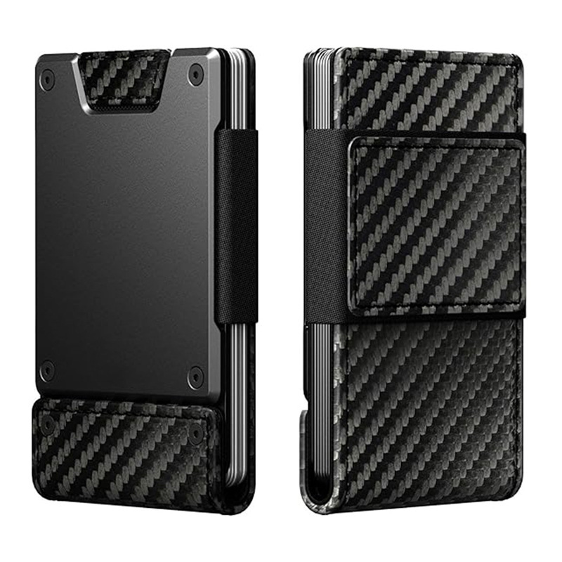 Metal Business Leather Wallet Pull-out Ultra-thin Money Clip Elite Men's Genuine Leather Card Holder Card Pack