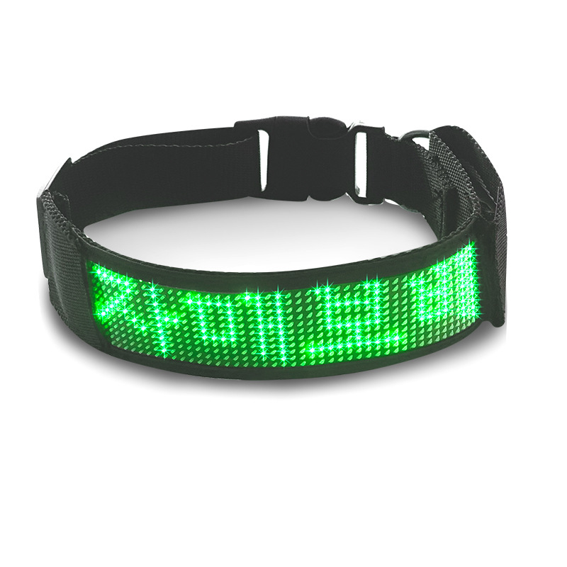 Newly Released Towed LED Pet Collar—Rechargeable LED Dog Collar, Customizable Sizes Available