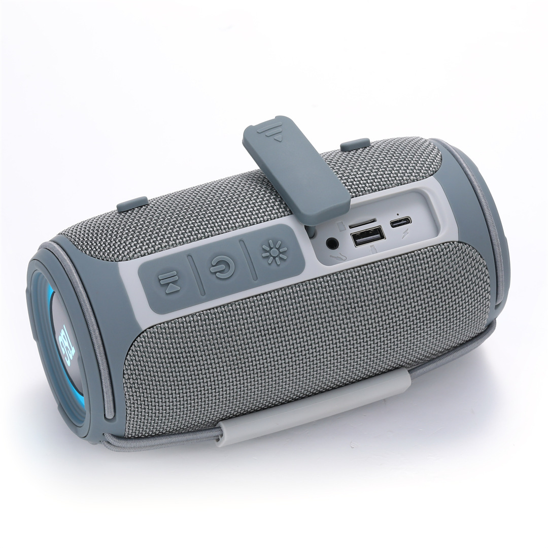 New Bluetooth Speaker TG657 Outdoor Portable Sports Cylindrical RGB Light Handheld Subwoofer Speaker