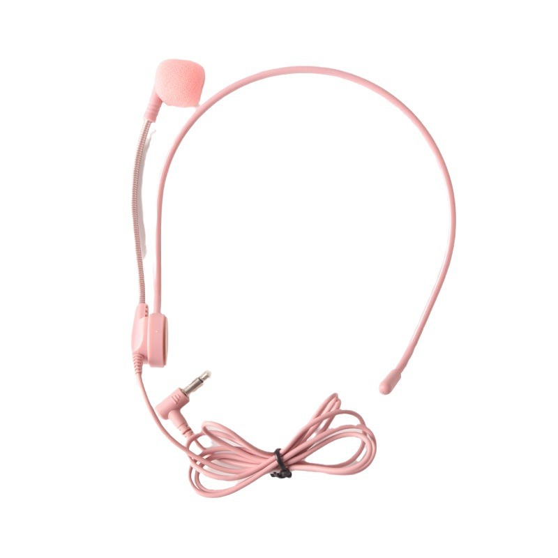 Multifunctional Teacher Amplifier Small Bee Headset Headworn Microphone Wired Headphone Amplifier Rotating Colorful Talk Mic