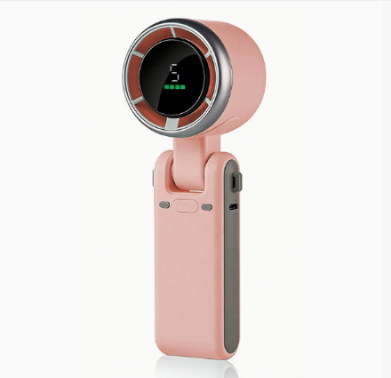 N607 Foldable Handheld Fan Turbo High Speed Silent Strong Wind USB Charging Neck Fan