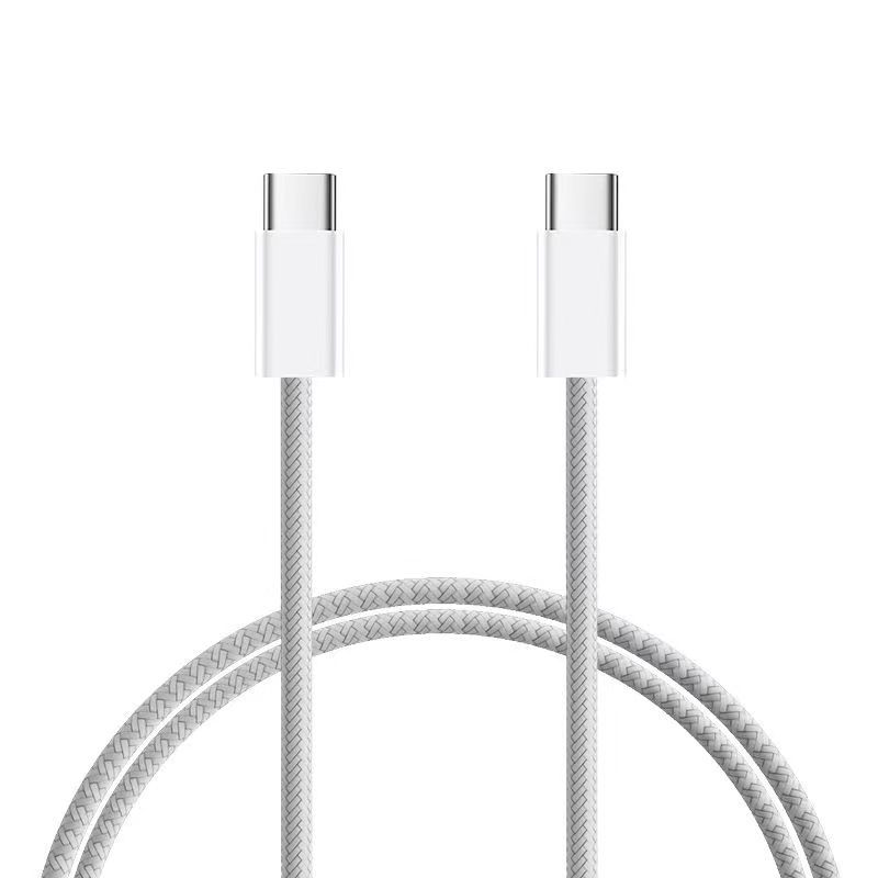 Compatible Apple Data Cable Huawei PD60W 27W Phone Fast Charging Cable Type-C Thickened Braided Charging Cable