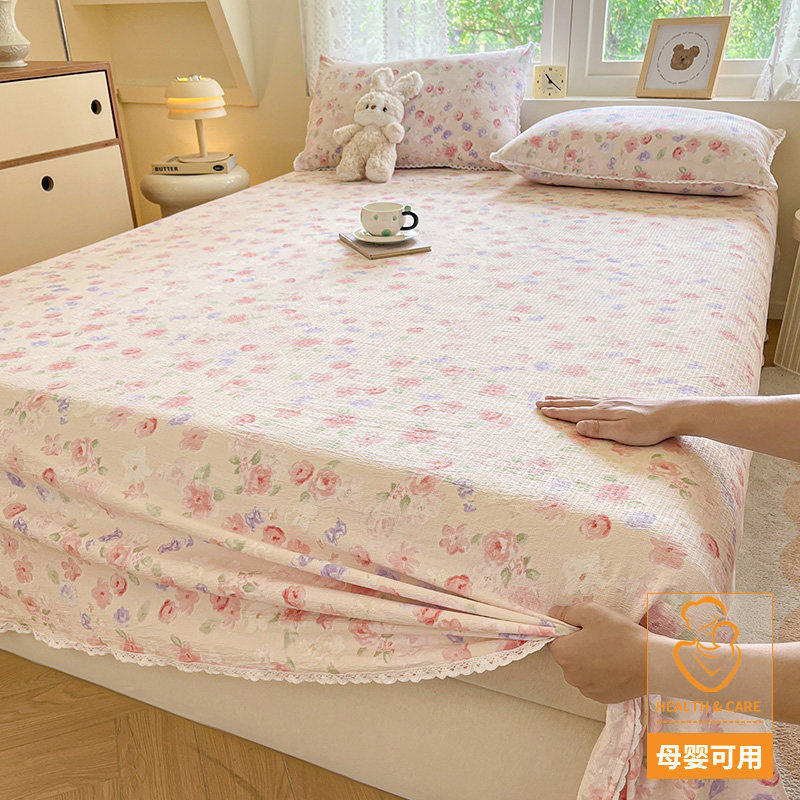 抗菌款-山花烂漫【A类抗菌升级孕婴可用】 · 床单单件-120x230cm【适合0.8-0.9m床】