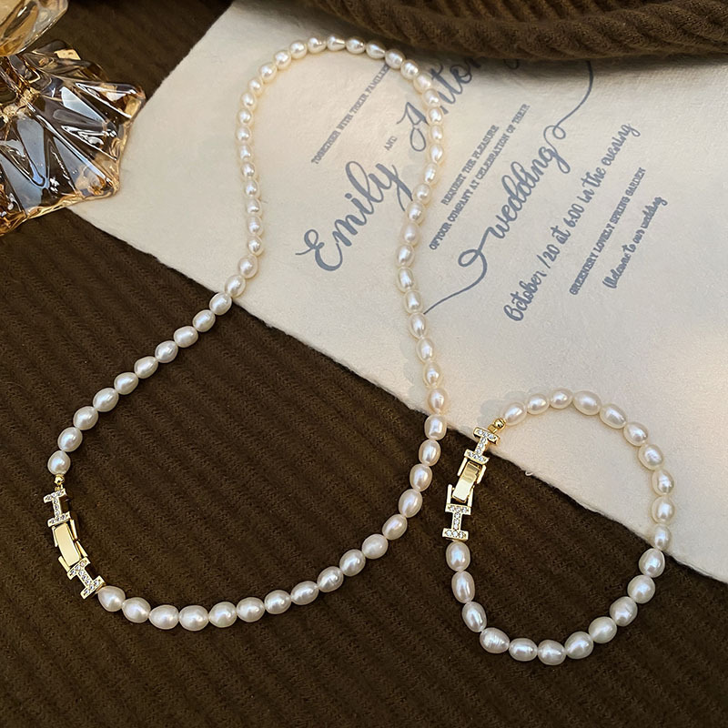 H design flawless high-quality 5mm natural freshwater pearl necklace for women, neck chain