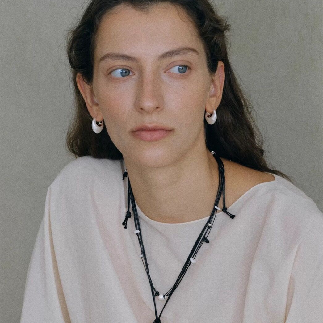 SOFT *New Pottery Earrings for Women Embroidered Pulled Texture Accessories Simple and Minimalist Female Earrings