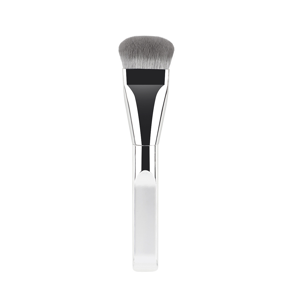 New Makeup Brush Thickened Aluminum Tube Foundation Brush Non-Absorbing Powder No Trace Base Makeup Tongue Shape Brush Face Mask Brush Cosmetic Tool