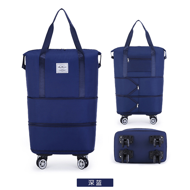 Travel bag women large capacity with universal wheel handheld pulley foldable waiting for delivery luggage storage bag short trip business trip moving