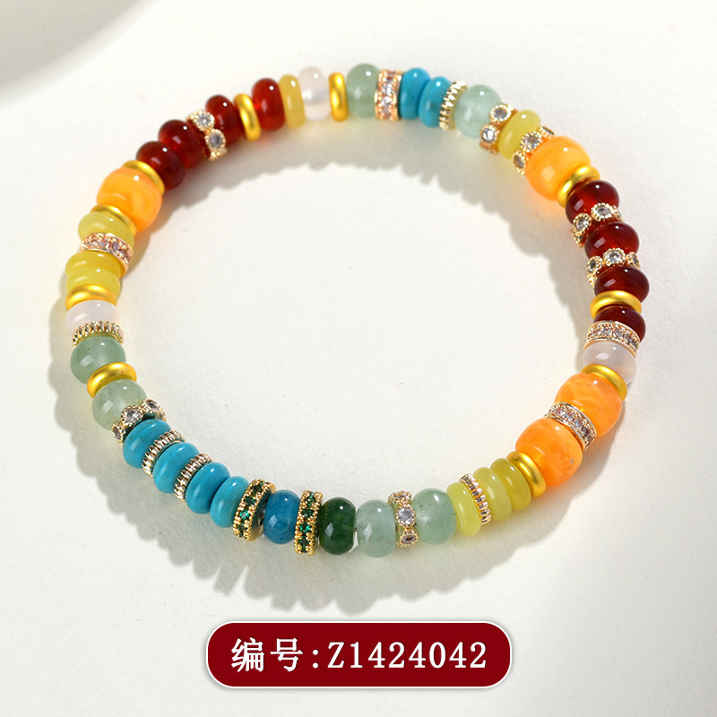 Natural Crystal Multi-treasure Bracelet Original Bracelet Scenic Area Temple Women's New Jewelry