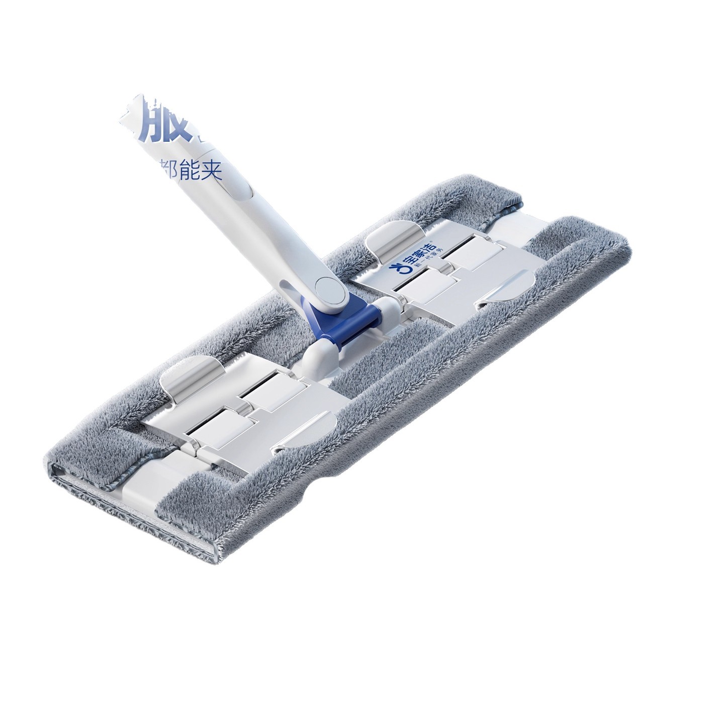 Baojiajie Large Size Clamp Cloth Flat Mop Dry and Wet Dual Use Large Area Mopping Hand-Free Wipe Cabinet Wipe Wall
