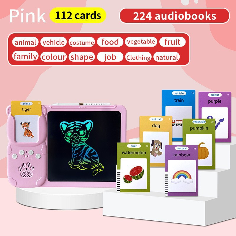 Children's Early Education Machine Drawing Board Arabic English Bilingual Enlightenment Learning Machine Educational Toy