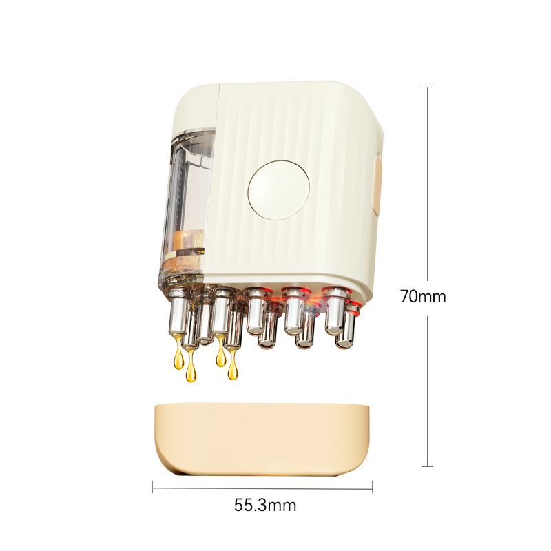 Mriya new scalp applicator, scalp care quantitative 1ml electric massage comb, EMS Minoxidil applicator