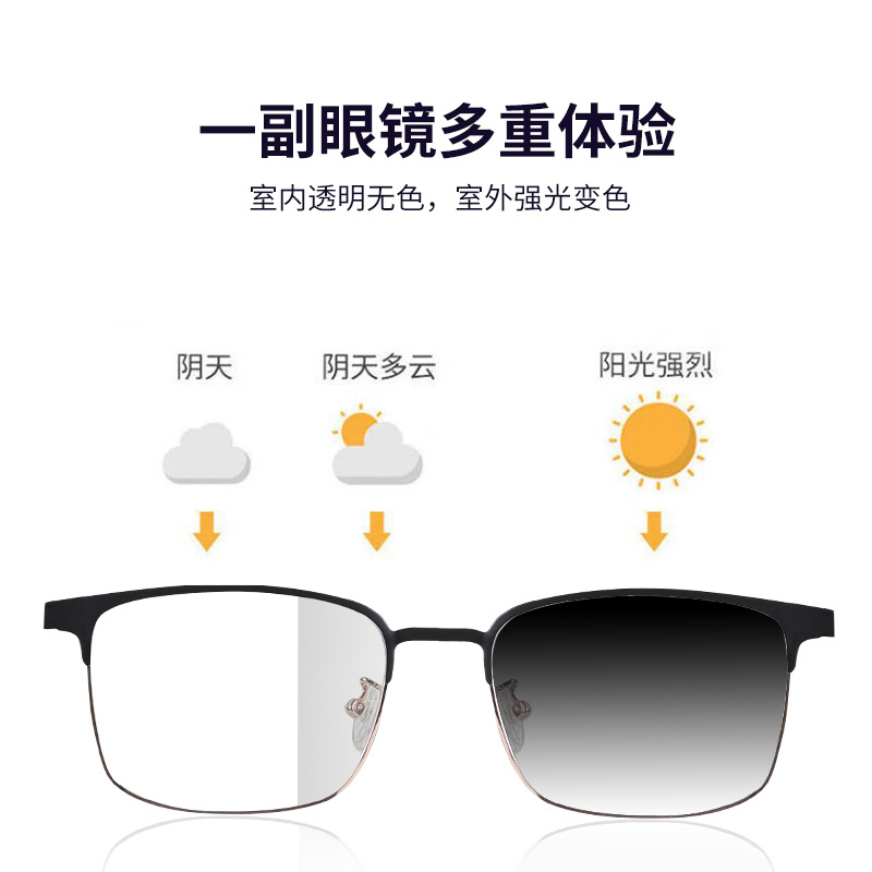Smart AI Translation Bluetooth Glasses GS06 Photochromic UV Protection Music Call Audio Glasses Headset