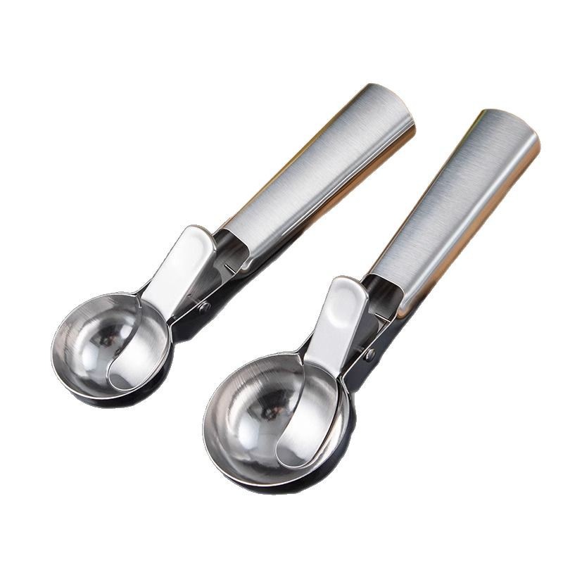 Stainless Steel Ice Cream Scoop Spoon Multifunctional Ice Cream Dessert Ball Scoop Ice Cream Fruit Spoon FCM