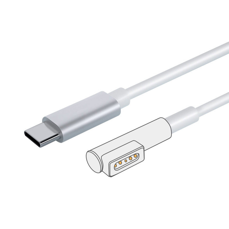 Type-C to MagSafe 2 fast charging data cable magnetic L/T head for Apple MacBook Air