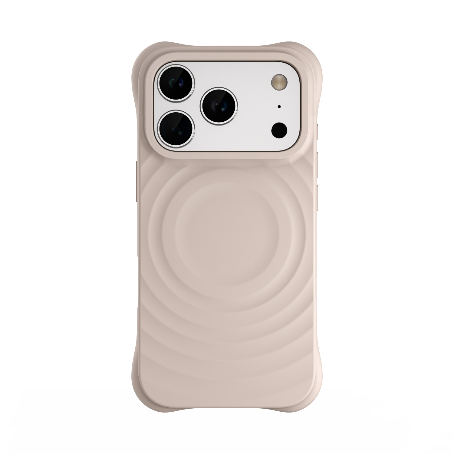 Silicone wave case for iPhone 17 Pro, iPhone 16, 18 Pro Max, niche C brand