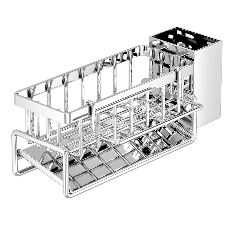 Kitchen drain rack, household dishcloth rack, dish sponge storage, multifunctional vegetable sink, sink accessories
