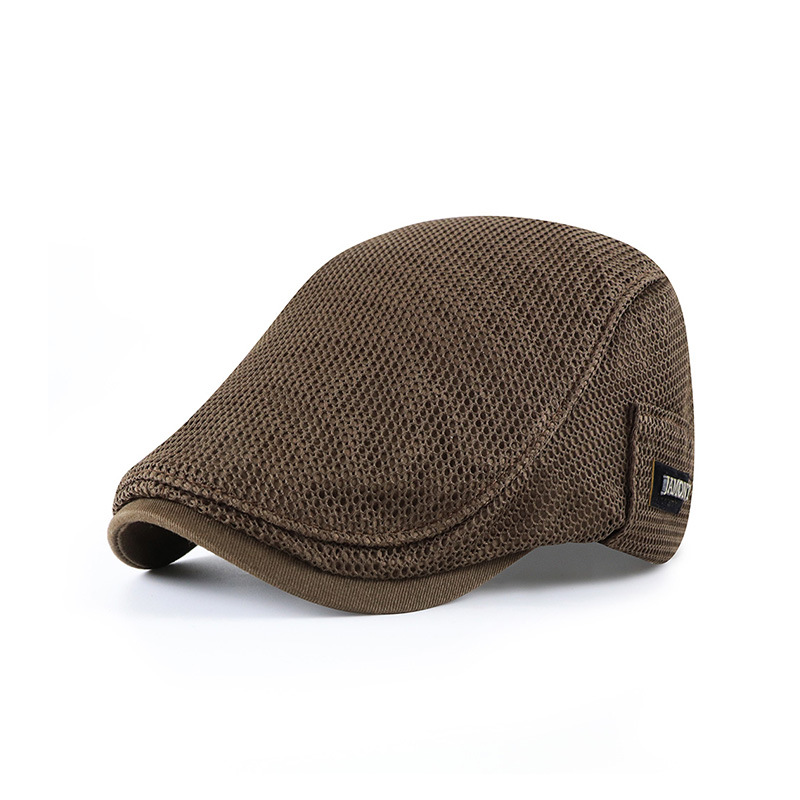 New mesh breathable beret for men and women, thin sun-protective hat, summer new hat