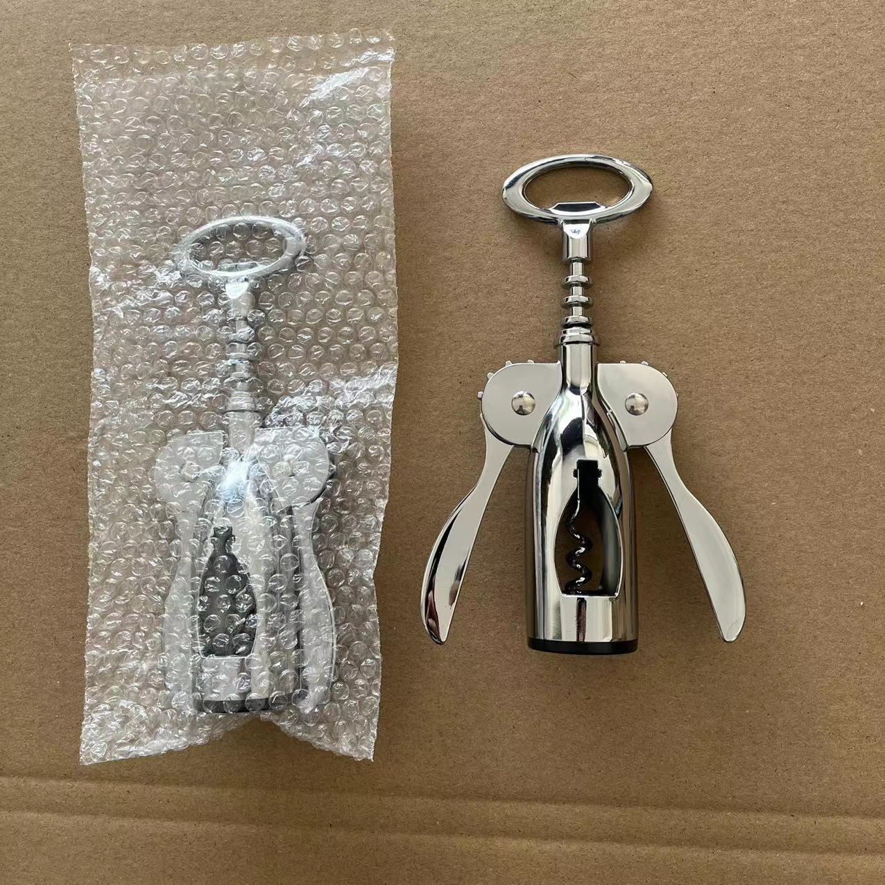 Red Wine Opener Stainless Steel Drill Zinc Alloy Wine European Style Wine Opener Simple Wing Type Butterfly