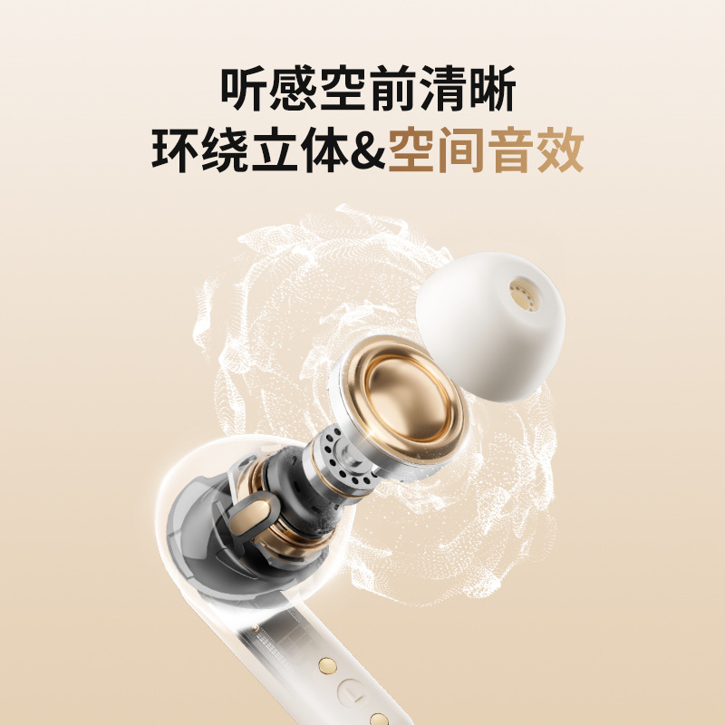 havit 2026 New Custom Mold S5 Mini In-ear Bluetooth Earphones 5.3 Long Battery Life ANC Noise Cancellation