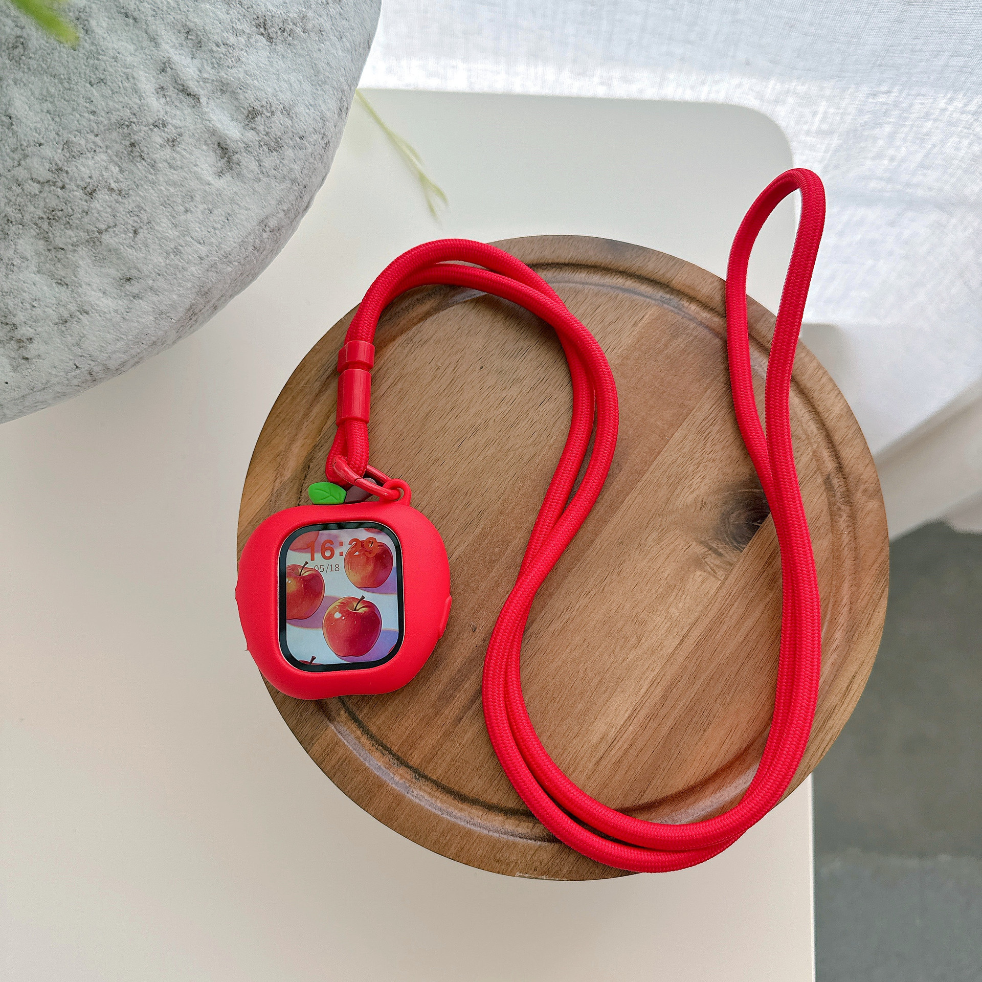 Red Apple Apple watch S11/10/9 compatible iWatch Ultra protective case full coverage soft case