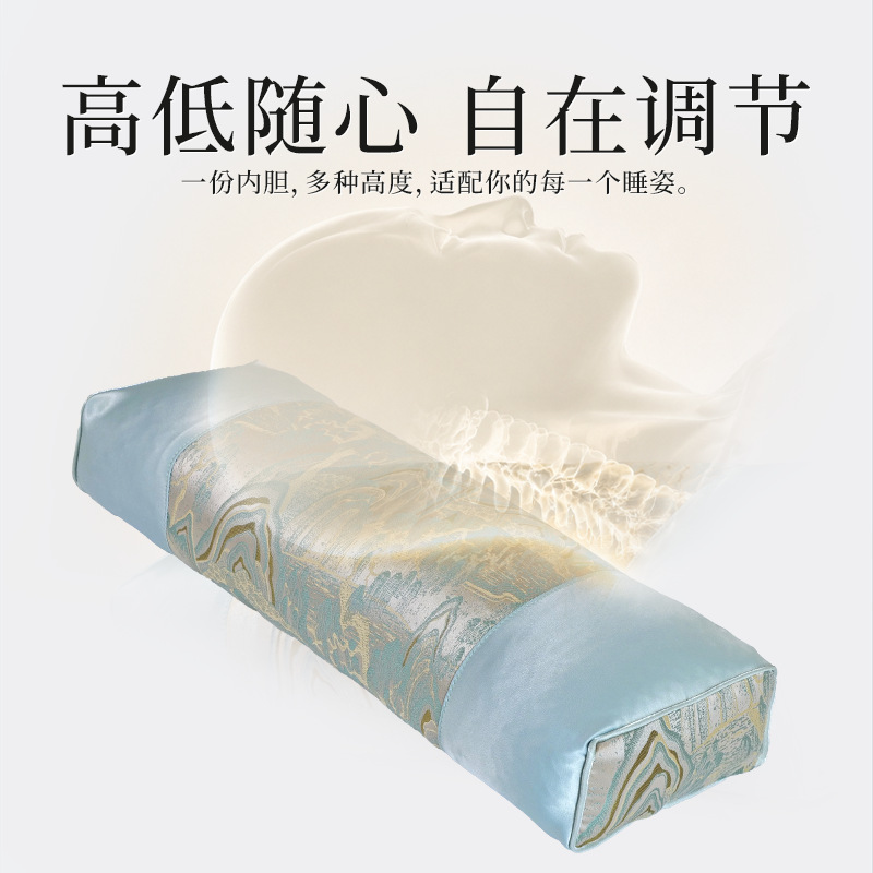 Shuangma Cervical Pillow Full Buckwheat Pillow Incense Bead Pillow Buckwheat Shell Pillow Pillow Core Buckwheat Pillow Adult
