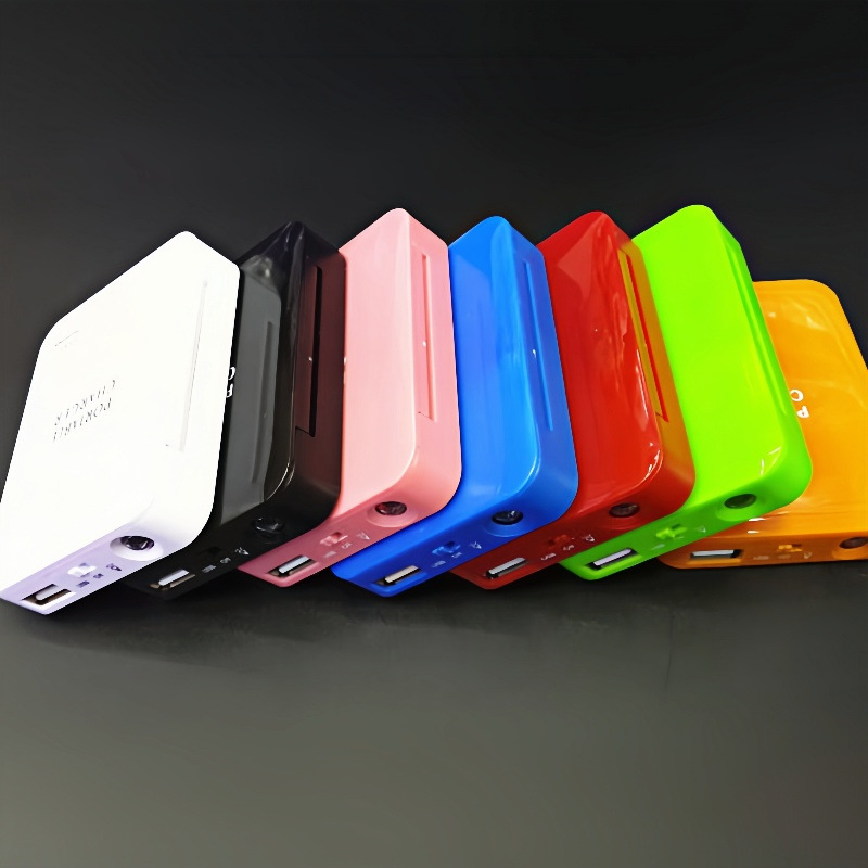 Backup 4AA flip cover with switch battery box USB interface charger 5号 dry battery with light charging bank