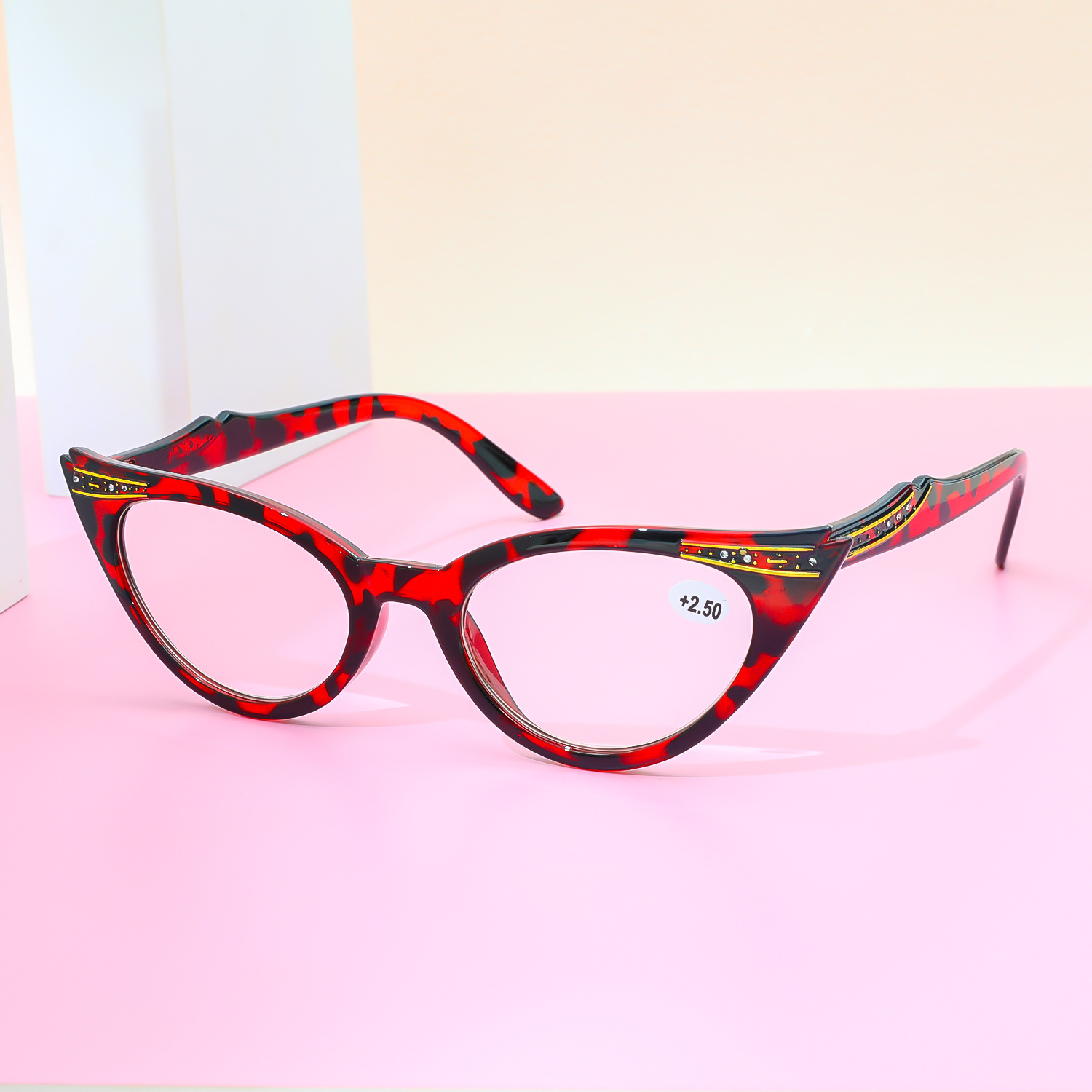 Cat Eye Reading Glasses High Definition Reading Glasses for Men and Women Middle-aged and Elderly CE 9713