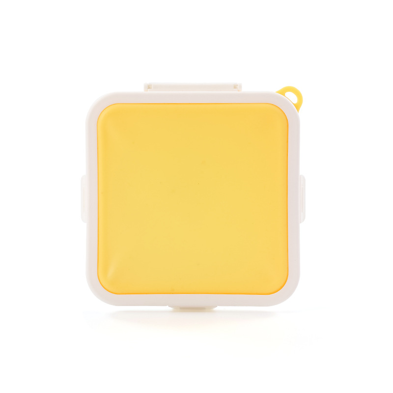 Sandwich bread fresh-keeping storage box for office workers and students silicone portable takeout lunch box heatable and sealable