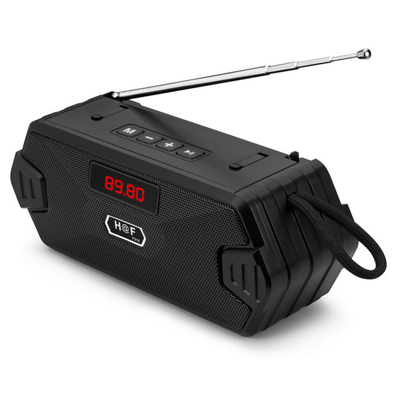 HF-F216 New Wireless Bluetooth Speaker with Phone Stand, Antenna Radio, Portable TWS Handheld Small Speaker
