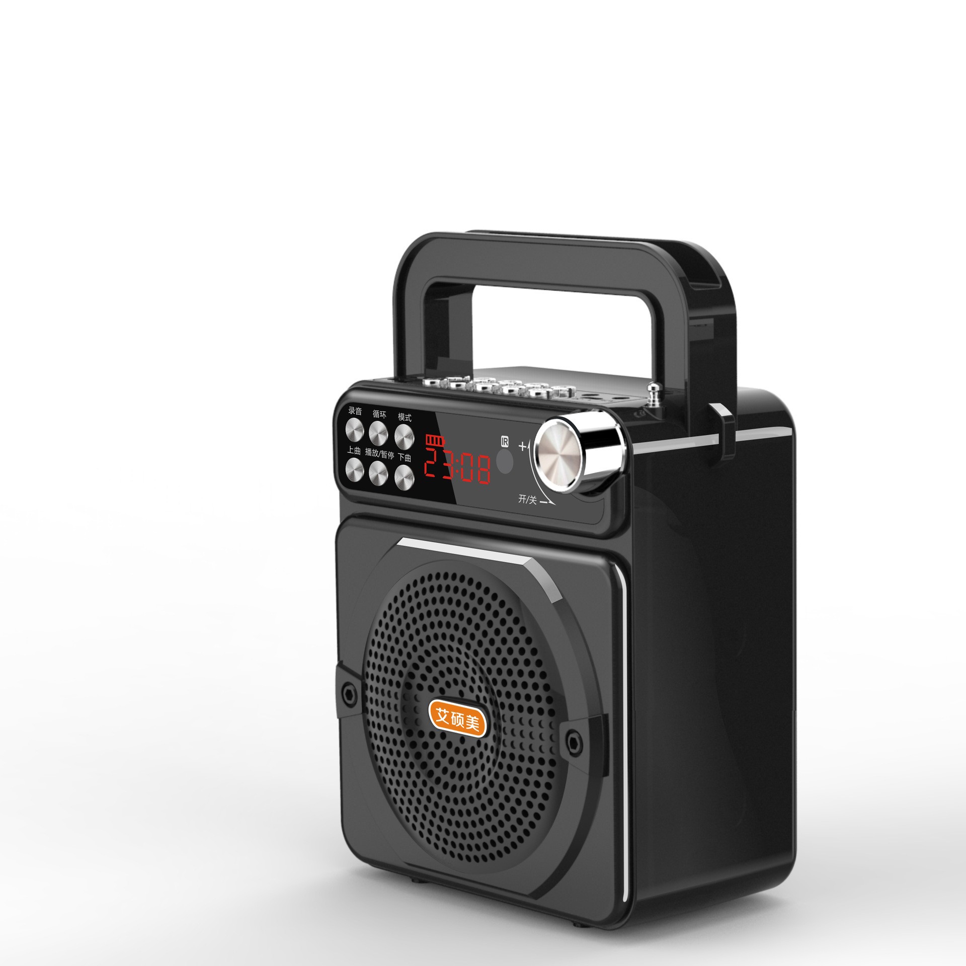 Wireless Bluetooth Portable Square Dance Speaker Card Radio Recording Speaker Guide Teaching Amplifier