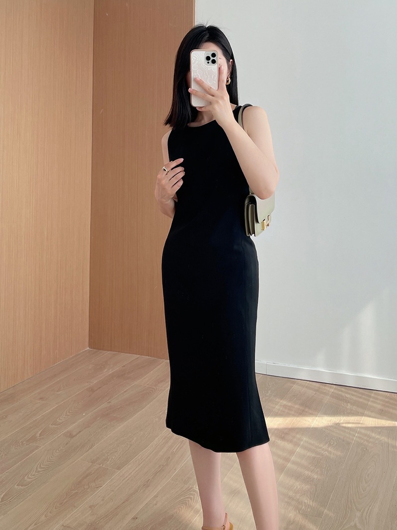 The*ry counter three-acetate dress summer new sleeveless fishtail skirt dress