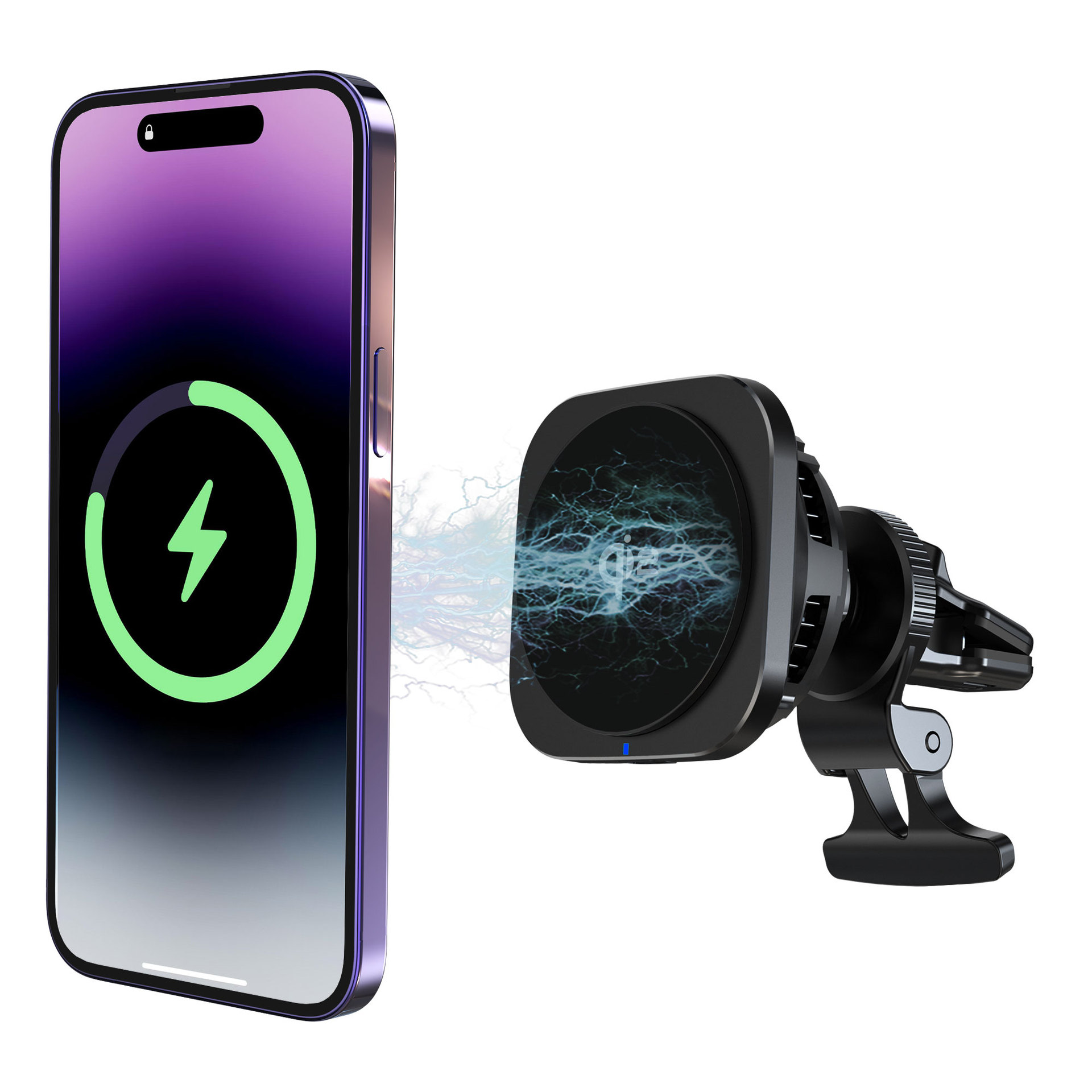 QI2 semiconductor cooling magnetic car wireless charger 15W fast charging