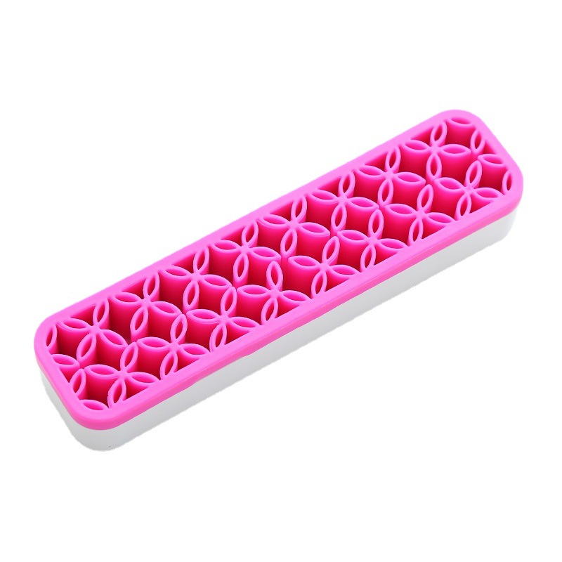 Makeup brush makeup pen tool base drying storage rack brush silicone makeup nail art pen nail art brush storage box