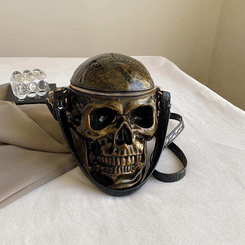 Bag for Women New Halloween Skull Bag Funny Handheld Shoulder Crossbody Bag