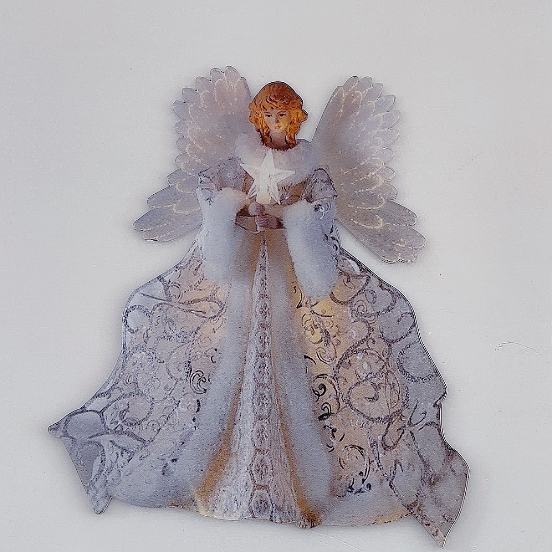 Angel Tree Topper Gold Angel Doll Tree Star Christmas Tree Top Decoration