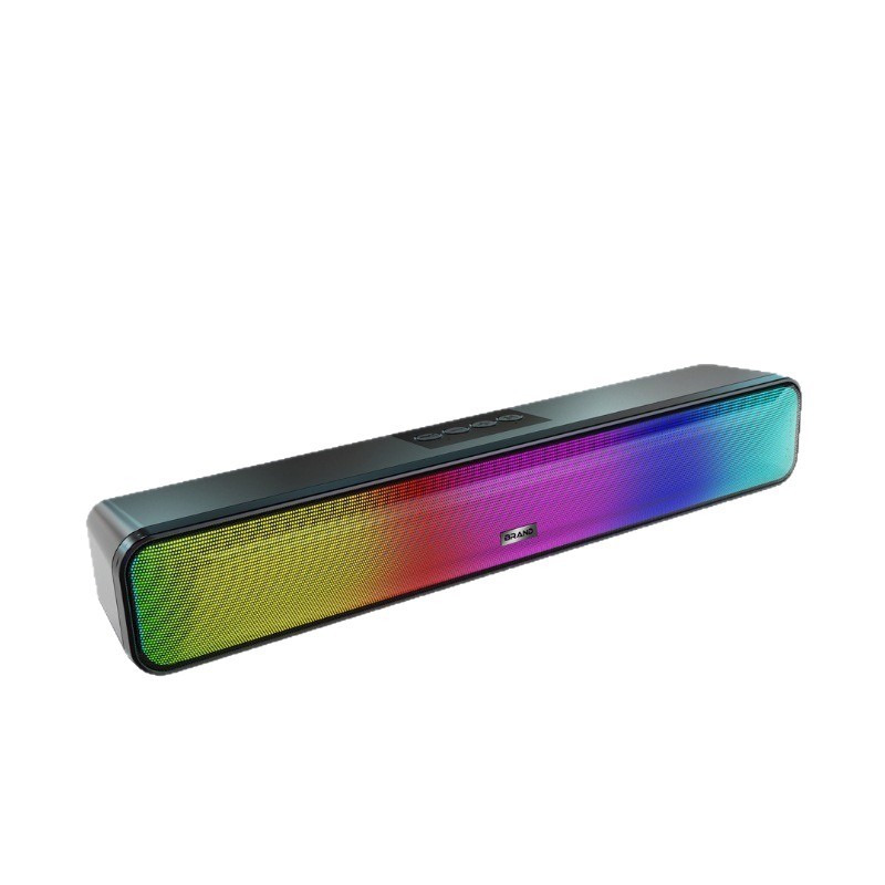 5.3 wireless Bluetooth speaker, 10W high power, plug-in card USB, long-strip stereo soundbar, direct shipping