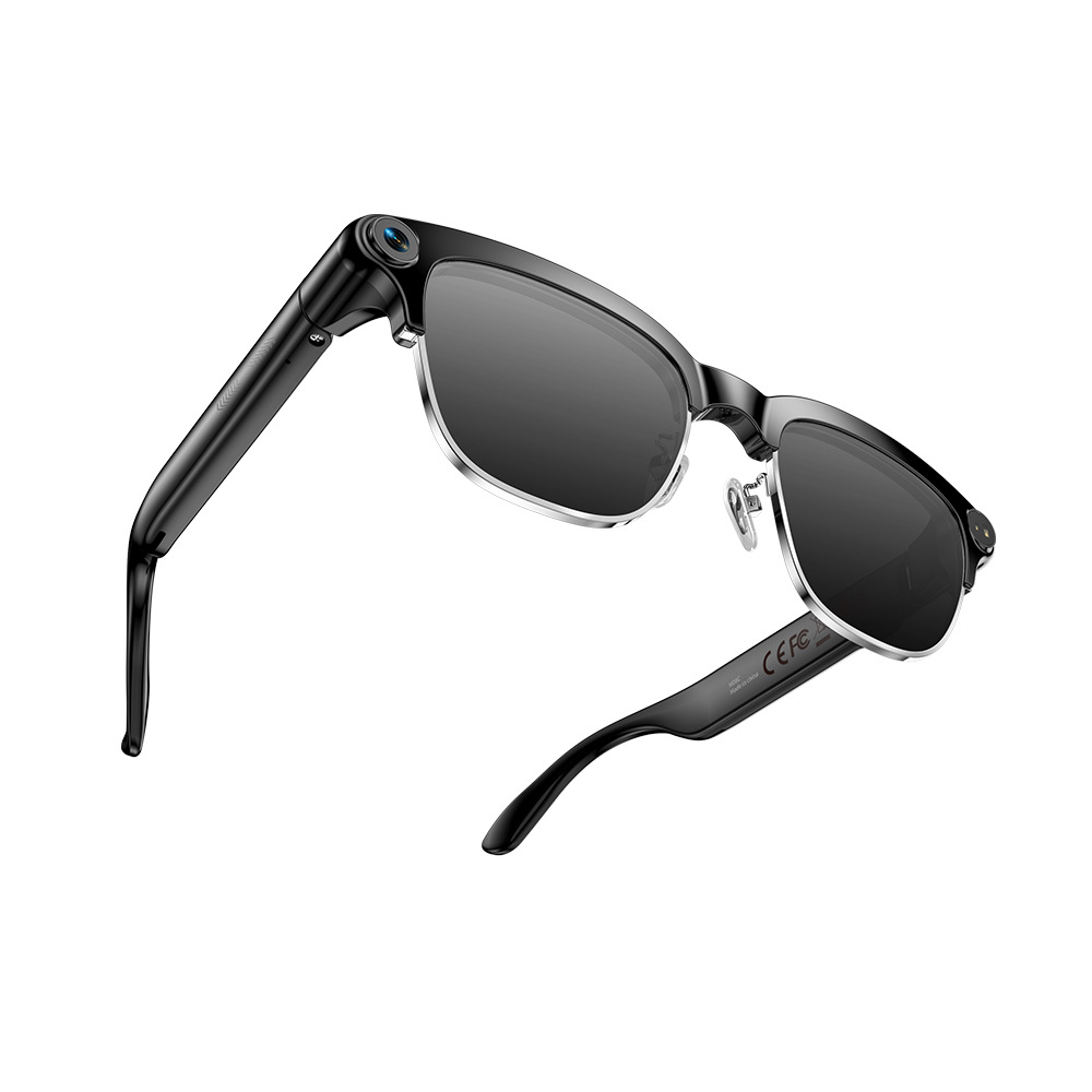 2026 New Smart Glasses Support AI Recognition Translation 8MP Photo Video Bluetooth Music