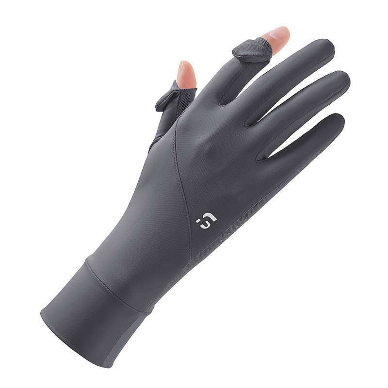 Sun Protection Gloves for Women, Summer Thin Style, Anti-Uv, Outdoor Cycling, Electric Bike Driving, Sunshade, Non-Slip, Fishing, Ice Silk