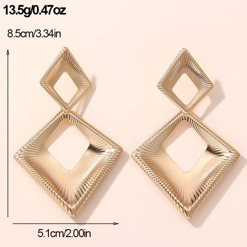 EZ4185 Accessory Alloy Electroplated Teardrop Earrings Women's Gourd Earrings