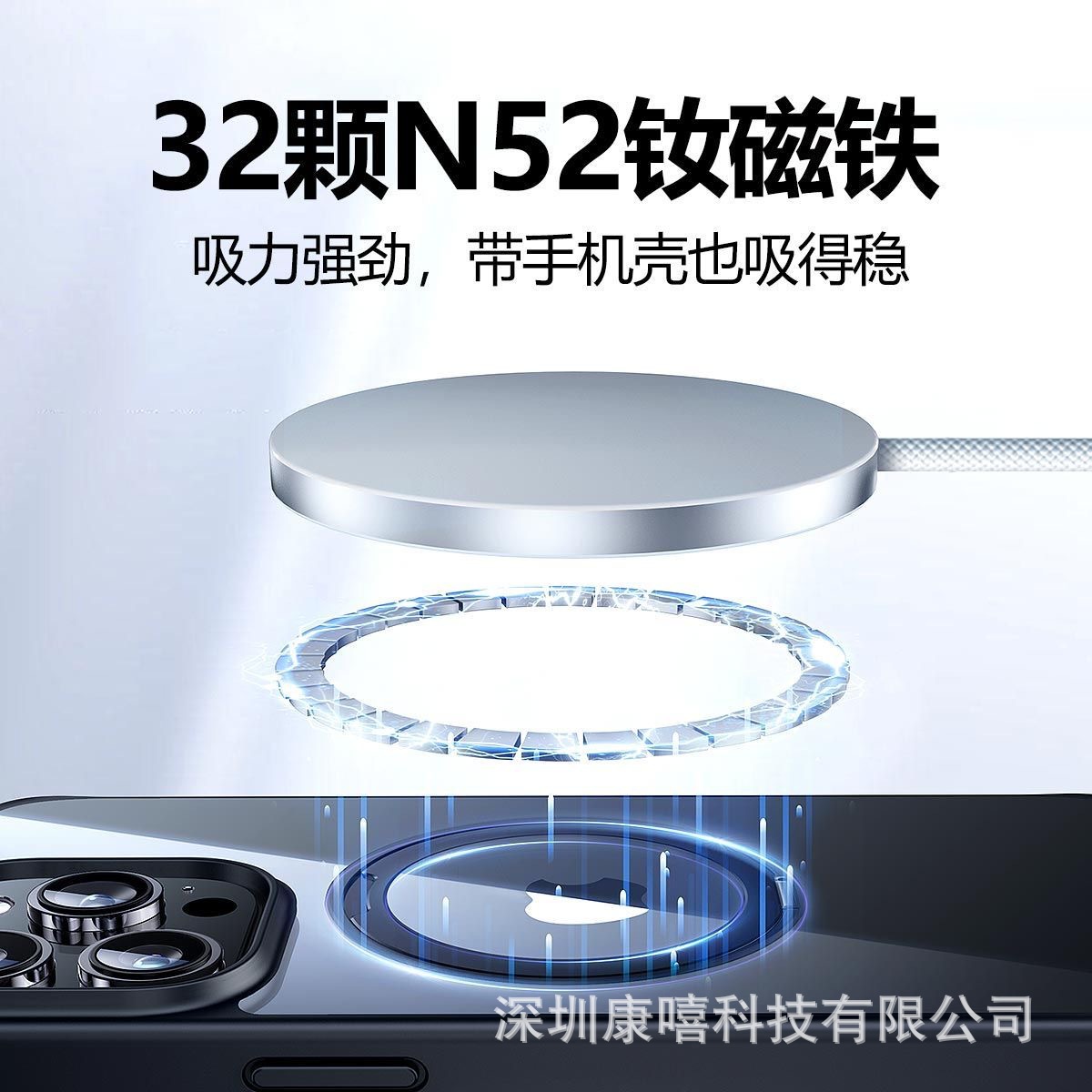 25W Qi2.2 Ultra-Thin Wireless Charger with PD30W PPS Adapter