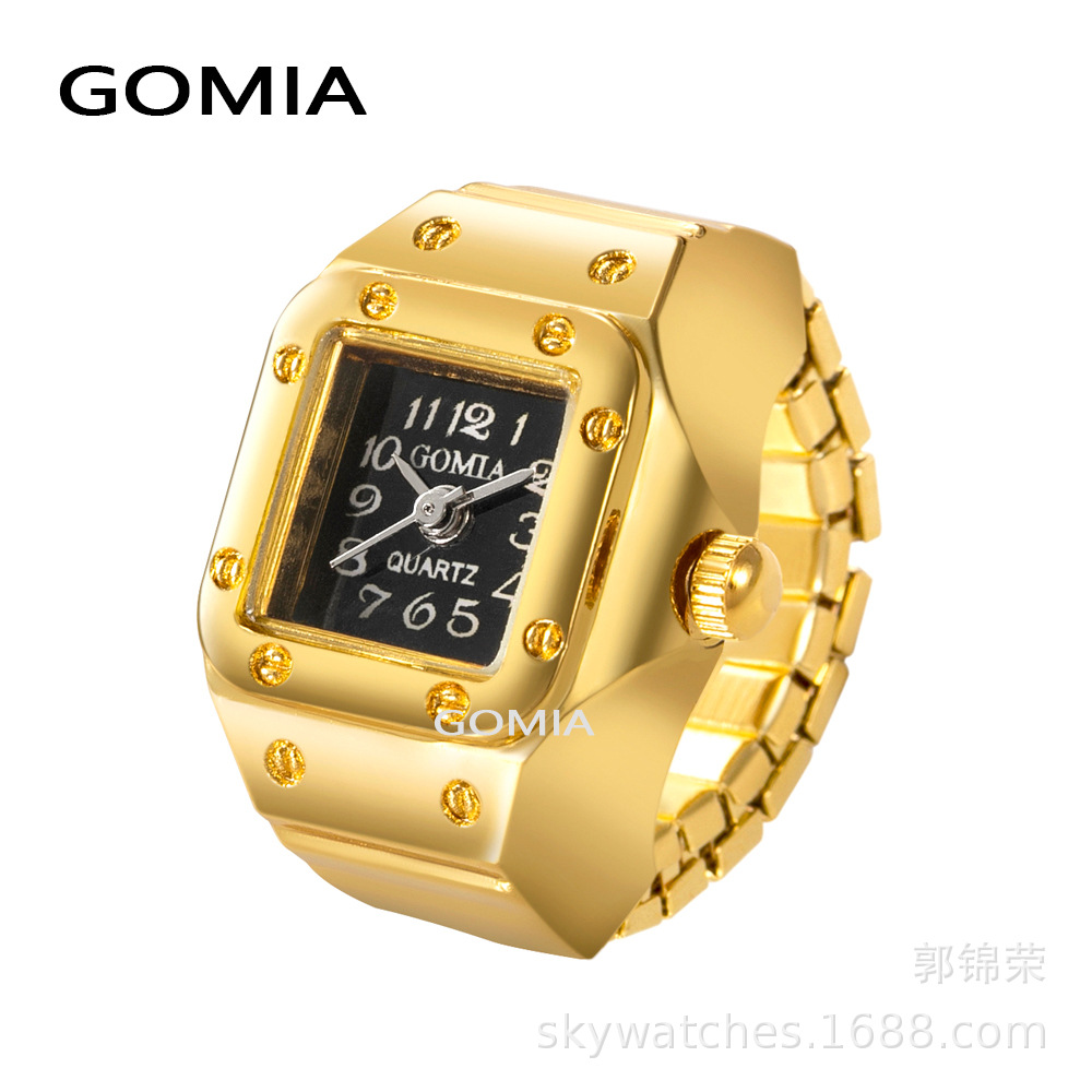 GOMIA//EB Rivet Heart Octagonal Ring Watch