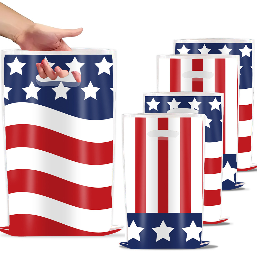American Independence Day Themed Gift Bag 250th Anniversary Party Tote Bag 250th Anniversary Packaging Bag Decoration Supplies