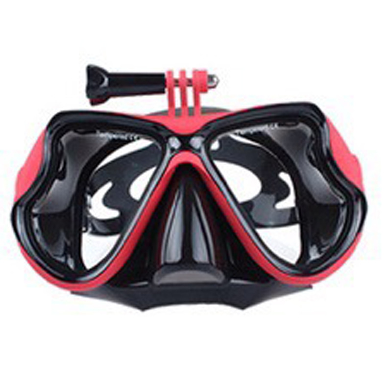 Large frame unisex snorkeling mask silicone waterproof anti-fog equipment adult diving mask with camera free diving