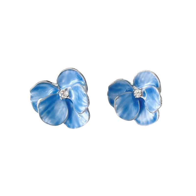 Live vacation style gentle super fairy flower earrings small fresh pearl ear studs