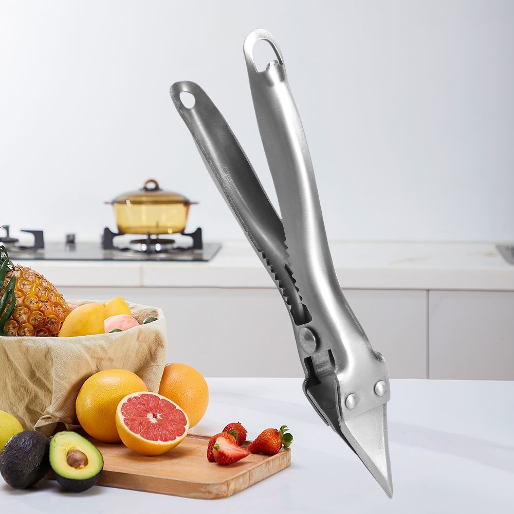 Stainless Steel Multifunctional Opener Home Use Durian Oyster Crab Special Opening Pliers Fruit Meat Removal Kitchen Tool
