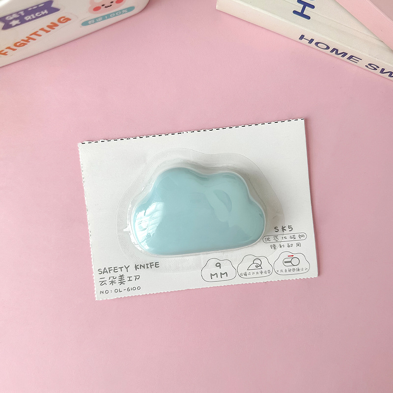 Cloud mini portable small student utility knife rabbit student office unpacking envelope letter opener box cutter